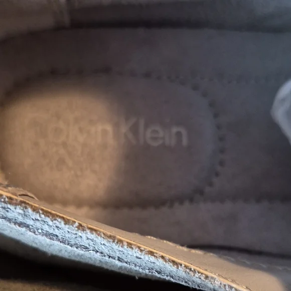 Calvin Klein Men's Suede Lace Up Oxford Shoes in Light Gray Size 7M - Picture 2 of 8